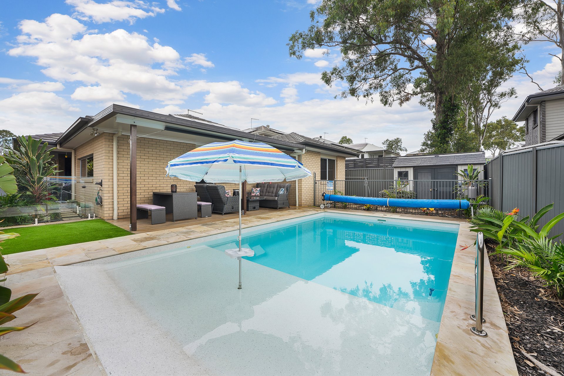 Take a look at the patented  design Beach Pool exclusive to Freedom Pools