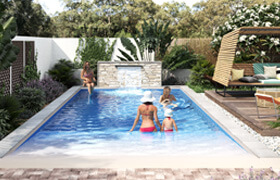  Swimming Pools Brisbane - Beach Pool 8M - Large Pools